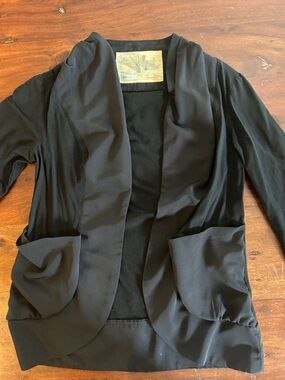 Kimchi Blue Black Open-Front Blazer